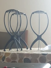 Alileader-soporte para pelucas de plástico para cabeza de maniquí peluca plegable soporte para pelucas