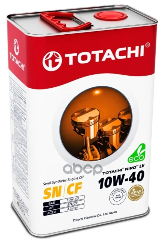 TOTACHI Масло Моторное Totachi Lv Semi-Synthetic Sn/Cf 10w-40 4л 4589904922039