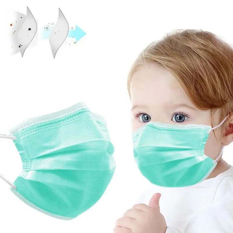 

Non-woven 3 Layers Anti-dust Masks Disposable Safe Breathable Face Mouth Mask Kids Adult Ear Loop Filter Masks