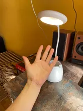 Pen-Holder Desk-Lamp Book Read-Light Dimming Bedside Home-Decor Pink Eye-Protect Touch