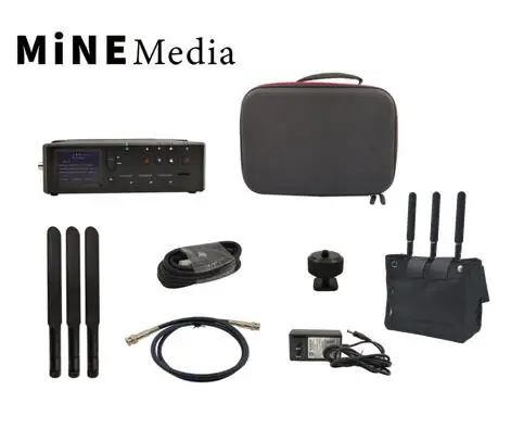 Mine Q8 4G видео кодировщик с сотовой связью H264/H265+ потоковый кодировщик для HDMI/SDI 1080P для Youtube Facebook - Цвет: Q8 with backpack