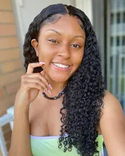 Wigirl-Peluca de encaje de 13x4 para mujeres negras, pelo largo brasileño con ondas profundas, 26, 28 y 30 pulgadas