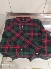 Plaid Shirt Outerwear Top Cotton Blouse Long-Sleeve Slim Female Autumn Winter And
