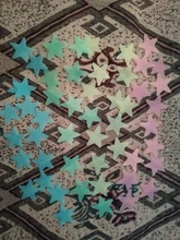 Decal Wallpaper Decorative 3d-Stars Luminous Fluorescent Glow-In-Dark 50pcs Plastic
