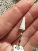 Fresas de cerámica para uñas, brocas eléctricas para manicura y pedicura, máquina de limado, equipo de herramientas de Arte de uñas, 1 Uds.