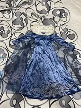Vestido de princesa Elsa para niñas, vestidos de Cosplay, disfraces de nieve para niños, vestido de princesa, bata Infantil