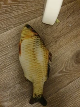 Pez de imitación de gato de peluche, juguete divertido para gato, molar mordedura, carpa herbívora, almohada para muñeca