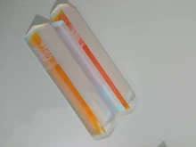 1pcs Optical Glass Right Angle Reflecting Triangular Prism For Teaching Light Light