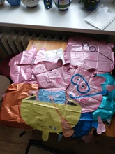 Decoración de fiesta de Peppa Pig, tema de dibujos animados, globo de Peppa George, cartel de feliz cumpleaños, decoración de fiesta de cumpleaños para niños, 2021