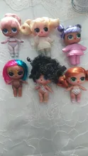 L O L Sorpresa de la serie 5 Hairgoals cambio de Color de 8cm gran hermana pelo muñecas LOL Bhaddie muñeca salpicaduras conjunto niños jugar juguete para regalo