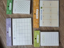 JIANWU-Bloc de notas Kawaii para hacer lista, Plan semanal, suministros de papelería de planificación diaria, escuela y oficina, 100 hojas/50 hojas