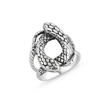 

Silver 925 Sterling Sterling Snake Pattern Ring
