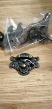 Hasp-Latch Case-Locks Decorative-Handle Cabinet-Buckle Jewelry Wooden-Box Bronze NAIERDI