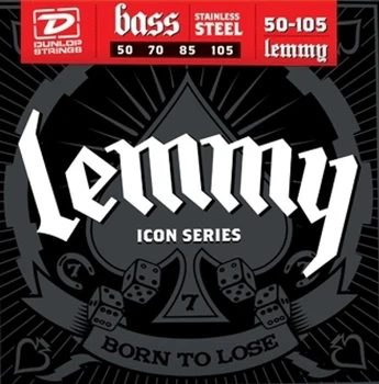 

Lks50105 Lemmy signature string kit for bass guitar, stainless steel, 50-105, Dunlop