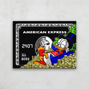 

1 Piece printed Painting AMERICAN EXPRESS Framed Canvas Wall Art