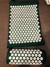 Cojín masajeador para Yoga, esterilla de acupresión para aliviar el estrés, dolor de espalda y cuerpo, estera con puntas, colchoneta de acupuntura