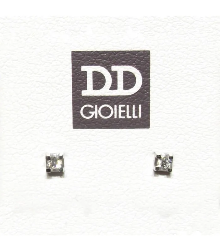 DAVITE& DELUCCHI серьги Пункт светильник 18KT Блестящий 0,06 CT против G BB8283-06