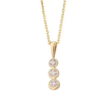 

LE DIAMANTAIRE Chain & pendant 375 ° yellow Gold and diamonds Woman