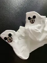 Disney Mickey Minnie feliz calcetines de otoño verano corto calcetines lindo para las niñas de dibujos animados de algodón de Corea las mujeres deportes Calcetines