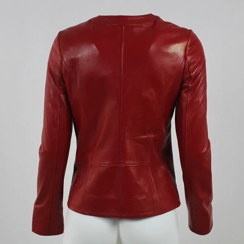 Zoramotti,Leather Jacket,Genuine Leather,Lambskin,Classic,quality,Natural Leather,Keeps,Warm