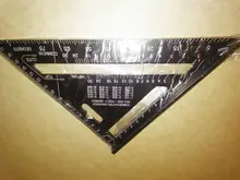 Regla triangular de aleación de aluminio de 7 pulgadas, regla métrica cuadrada para medir velocidad, herramientas para enmarcar medidores
