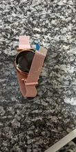 Relojes magnéticos digitales de lujo para mujer, de acero inoxidable, dorado, rosa, LED, de cuarzo, femenino