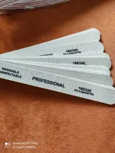 10 unids/lote papel de lija lima de uñas para uñas de gel 180/240 manicura profesional de pedicura de doble cara conjunto de limas de uñas herramientas