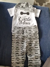 Trajes de niño bebé recién nacido, conjunto de ropa con letras estampadas, peleles, pantalones y sombreros, mono de bebé de 0 a 18M, 3 piezas