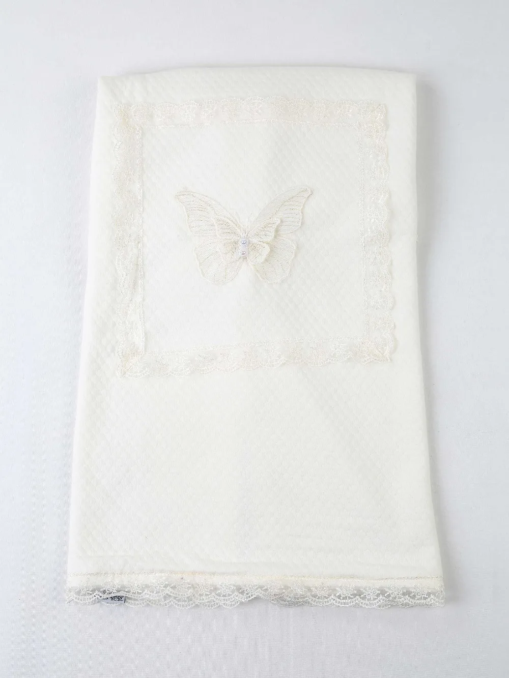 078-10211-027 Beyaz 85X85 cm  Bebek Kundak Battaniye (2)