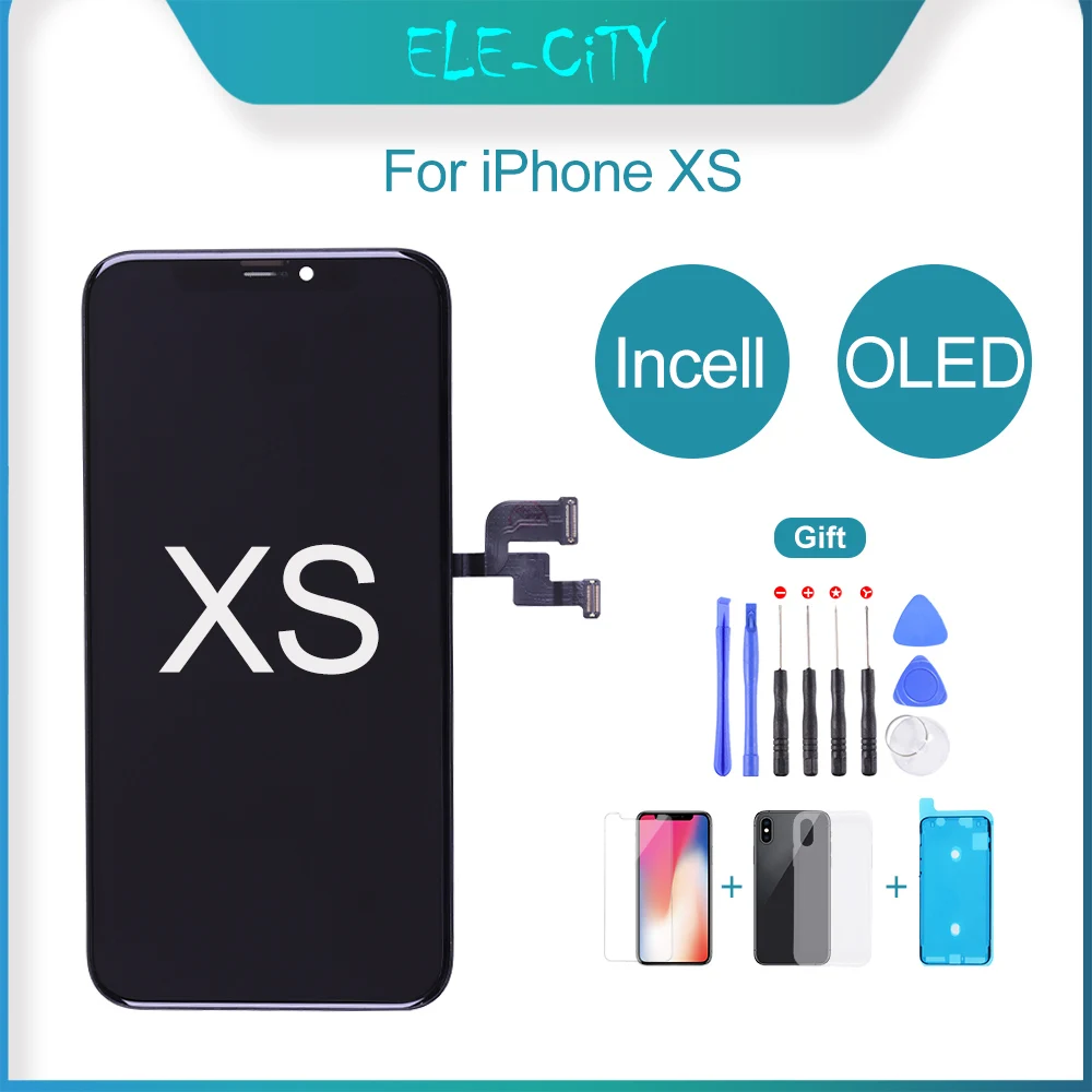 Класс AAA Incell для iPhone XS OLED LCD сенсорный экран дисплей дигитайзер сборка Замена