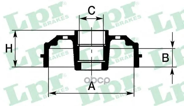 Барабан Торм. Renault Kangoo 97- Lpr 7d0391 Lpr арт. 7D0391