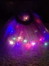 LED brillante luz niños niñas faldas Tutu de princesa niños boda fiesta de baile minifalda traje cosplay led ropa
