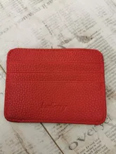 Cartera minimalista delgada de cuero PU, tarjetero pequeño de piel sintética, Tarjetero con ranura múltiple, Color caramelo