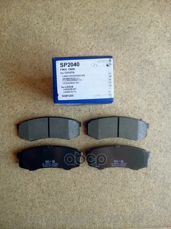 Колодки Тормозные Toyota Lc 80/90/120 90/Mitsubishi Pajero 3.8/3.2d 06 Задние Sangsin Brake Sp2040 Sangsin brake арт. SP2040