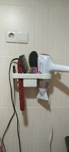 Holder Iron-Shelf Storage-Rack Hair-Dryer Bathroom-Accessories-Set Curling for Hands-Free