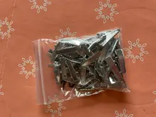 50 Uds. 25/30/35/45/50/60mm Clips de una sola clavija de cocodrilo con dientes en blanco ajuste de la joyería que hace la Base para el cabello DIY