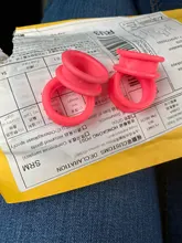 Tijeras profesionales de gel de sílice mate, tijera circular de corte de anillo para peluquería, 10 Uds.