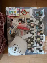 Juego de manicura con secador, lámpara LED UV, 80W, 54W, 24/16/8 Uds., Kit de esmalte de Gel