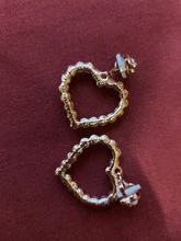 Encanto de moda creativo perla clip en pendientes lindo pendientes hechos a mano para auriculares joya clip