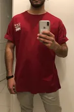 Camisas de manga corta para hombres, camisetas de estilo Hip Hop en algodón, con estampado de la suerte chino, ropa de calle masculina de verano, 2020