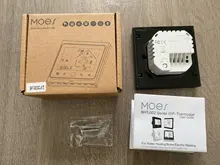 Moeshouse Controlador de temperatura de termostato inteligente WiFi para agua/calefacción eléctrica de suelo Agua/caldera de Gas funciona con Alexa Google Home