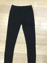 Gray Jeans Pencil-Pants Stretch Skinny Black High-Waist Korean Plus-Size Fashion Woman
