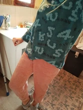 Velvet Trousers Loose Pants Heliar Warm Outerwear Elastic Woolen Women Winter 