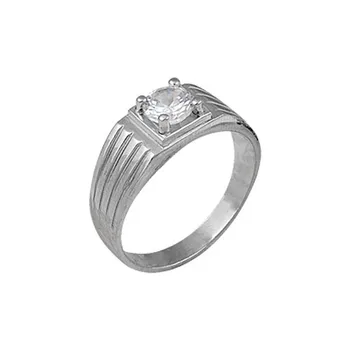 

Silver 925 Sterling Rhodium plated cubic zirconia ring
