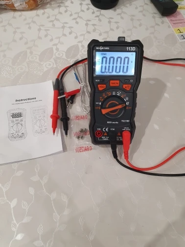 Отзыв о товаре Цифровой мультиметр RICHMETERS RM113G, 6000 отсчетов, автоматический измеритель напряжения постоянногопеременного тока, Бесконтактный индикатор непрерывности, RM113ADE с магнитом от пользователя F***a