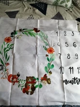 Milestone-accesorio de fondo para fotografía de bebé, foto de crecimiento de tela mensual