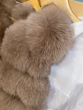 Vest Jacket Real-Fur-Coat Natural Winter Fashion Womens High-Quality Luxurious Fox-Fur