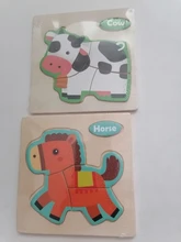 3D de rompecabezas de madera rompecabezas juguetes para niños de madera de 3d de dibujos animados de animales rompecabezas de inteligencia de los niños juguetes educativos para edades tempranas para los niños