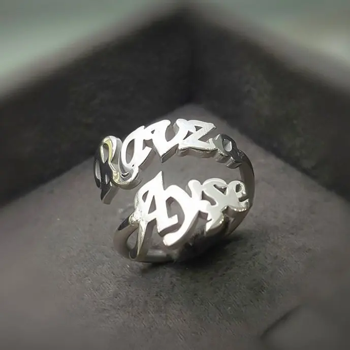 Personalized 2 Two Is Silver Ring |