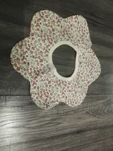 Baberos impermeables para bebé, pañuelo para niña, absorbente de agua, tela, bufanda, babero redondo de flores, accesorios, 1 Uds.